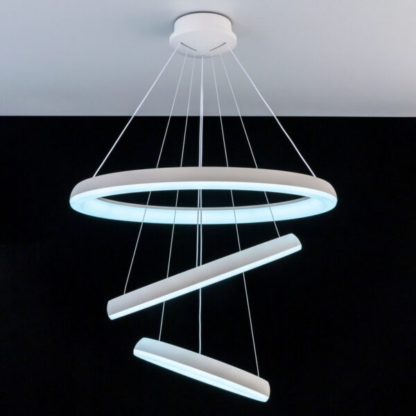 Citilux Jupiter Smart CL730A150S smart suspension chandelier white - Image 4