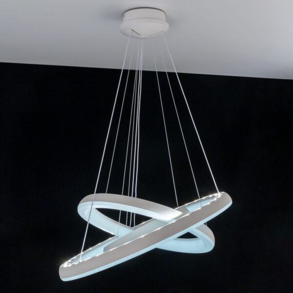 Citilux Jupiter Smart CL730A150S smart suspension chandelier white - Image 10